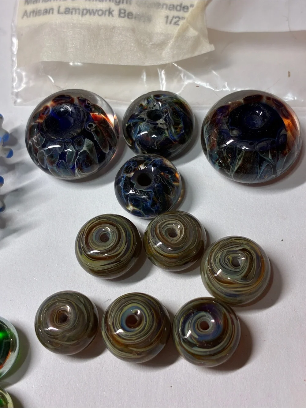 Assorted Glass Lampwork Beads - Multicolor Mix